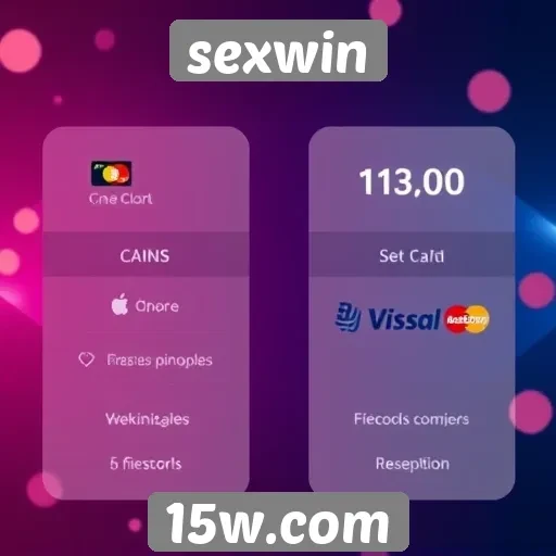 Métodos de pagamento disponíveis no sexwin